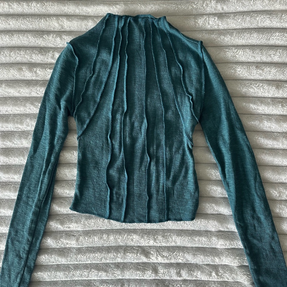 Urban Outfitters Teal Long Sleeve Top